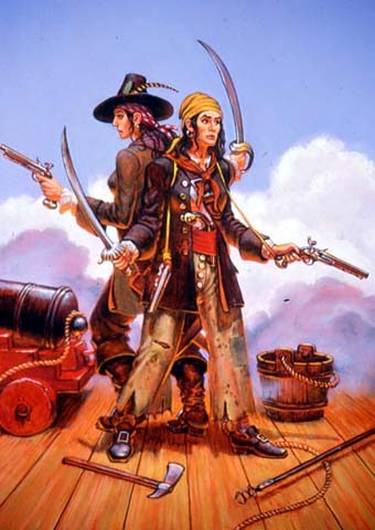 Mary Read and Anne Bonny - Female Pirates of the Caribbean Before the golden age of piracy ended in 1720, there was just enough time for these two murderous women to stalk the seas around the Caribbean