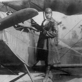 bessie coleman plane biography fly woman proudly stands her